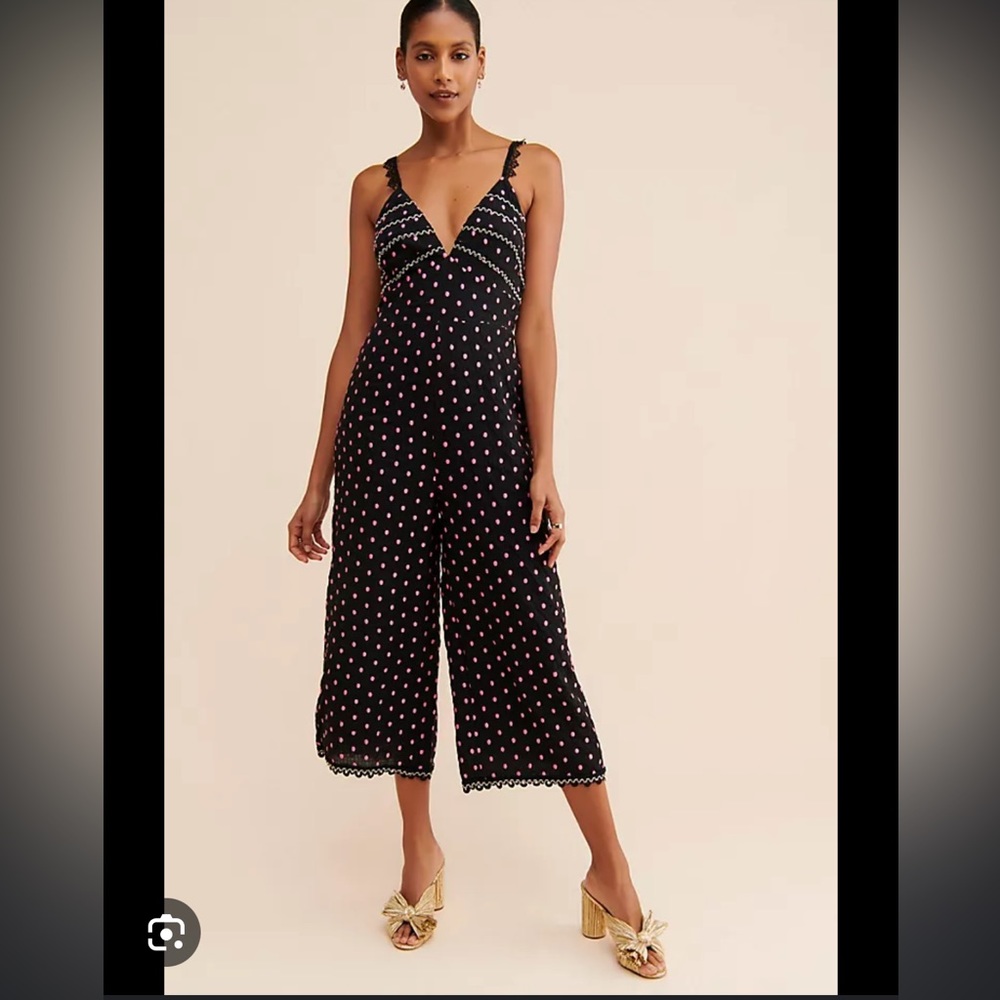 La Maison Talulah Spotted Jumpsuit	// Anthropologie Jumpsuit